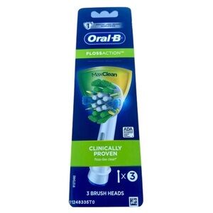 Oral-B Floss Action Replacement Electric Toothbrush Head - 3ct